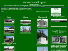 Tablet Screenshot of landmarkandlegend.com